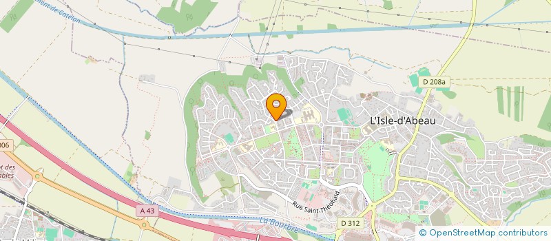 localisation de l'entreprise ASSOCIATION DE PARENTS D'ELEVES DE L'ENSEIGNEMENT LIBRE DE SAINTE LUCIE (A.P.E.L. DE SAINTE LUCIE)  L'ISLE-D'ABEAU