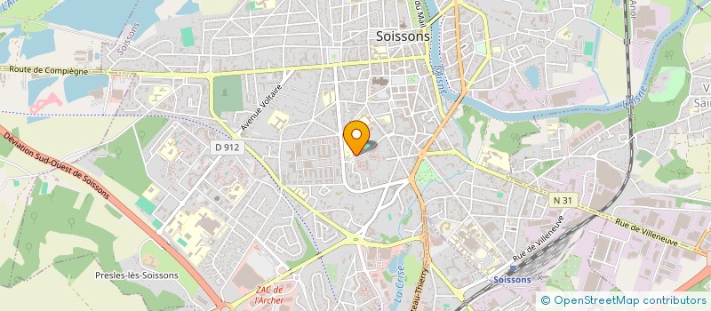 localisation de l'entreprise ASSOCIATION DE PARENTS D'ELEVES DE L'ENSEIGNEMENT LIBRE DES ETABLISSEMENTS DE L'ASSOCIATION SCOLAIRE SAINT REMY (APEL AS à SOISSONS