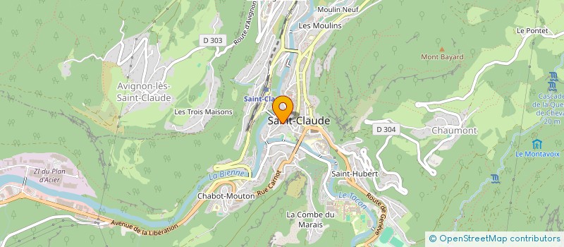 localisation de l'entreprise ASSOCIATION DE PARENTS D'ELEVES DE L'ENSEIGNEMENT LIBRE DU COLLEGE DE LA MAITRISE DE LA CATHEDRALE  SAINT-CLAUDE