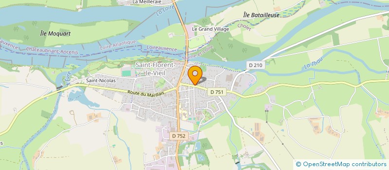 localisation de l'entreprise ASSOCIATION DE PARENTS D'ELEVES DE L'ENSEIGNEMENT LIBRE DU COLLEGE JACQUES CATHELINEAU  MAUGES-SUR-LOIRE