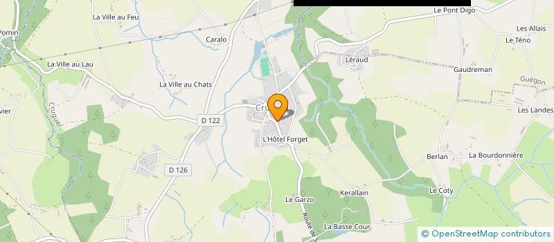 localisation de l'entreprise ASSOCIATION DE PARENTS D'ELEVES DE L'ENSEIGNEMENT LIBRE DU RPI CRUGUEL-LIZIO  CRUGUEL