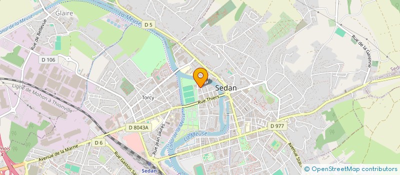 localisation de l'entreprise ASSOCIATION DE PARENTS D'ELEVES DE L'ENSEIGNEMENT LIBRE DU SACRE COEUR  SEDAN