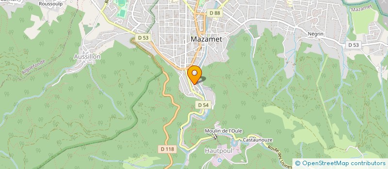 localisation de l'entreprise ASSOCIATION DE PARENTS D'ELEVES DE L'ENSEIGNEMENT LIBRE  NOTRE-DAME , JEANNE D'ARC, SAINT JEAN  MAZAMET