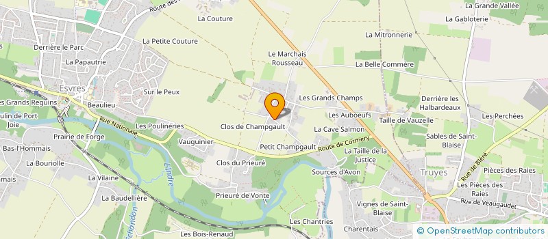 localisation de l'entreprise ASSOCIATION DE PARENTS D ELEVES DE L ENSEIGNEMENT LIBRE SAINTE THERESE  ESVRES