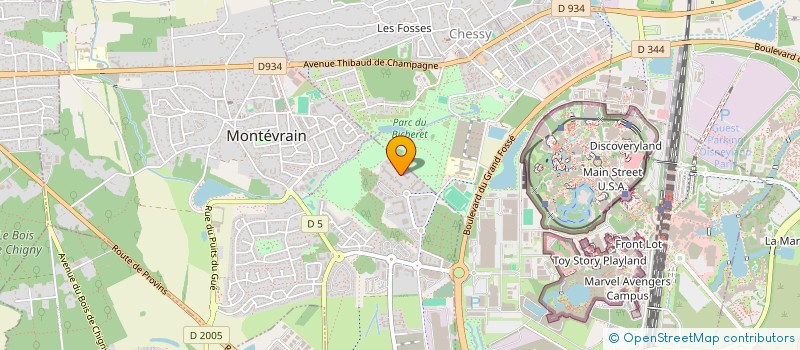 localisation de l'entreprise ASSOCIATION DE PARENTS D'ELEVES DE L'ENSEIGNEMENT PUBLIQUE PEEP DE MONTEVRAIN  MONTEVRAIN