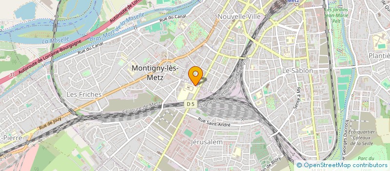 localisation de l'entreprise ASSOCIATION DE PARENTS D'ELEVES DE L'ENSEMBLE SCOLAIRE JEAN XXIII DE MONTIGNY-LES-METZ à MONTIGNY-LES-METZ
