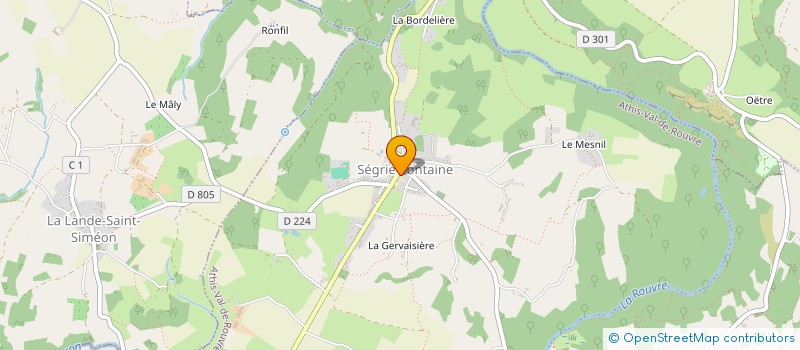 localisation de l'entreprise ASSOCIATION DE PARENTS D'ELEVES DE LA ROUVRE ET DE L'ORNE à ATHIS-VAL DE ROUVRE