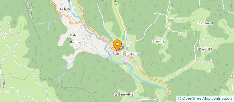 localisation de l'entreprise ASSOCIATION DE PARENTS D'ELEVES DE LA SOUVIGNE DU RPI DE SAINT-CHAMANT/FORGES à SAINT-CHAMANT