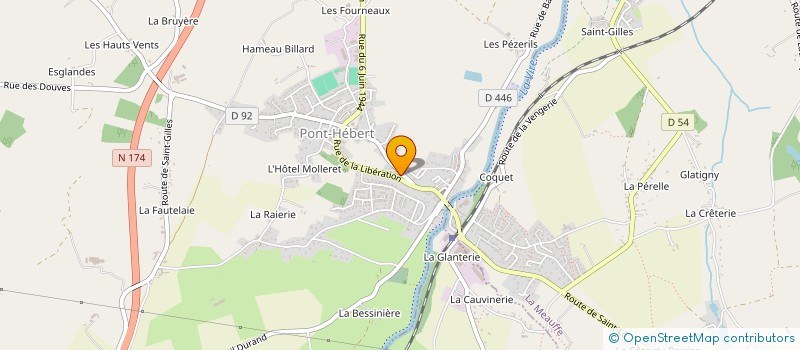 localisation de l'entreprise ASSOCIATION DE PARENTS D'ELEVES DE PONT-HEBERT - CAVIGNY  PONT-HEBERT