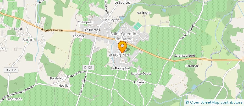 localisation de l'entreprise ASSOCIATION DE PARENTS D'ELEVES DE SAINT QUENTIN DE BARON  SAINT-QUENTIN-DE-BARON