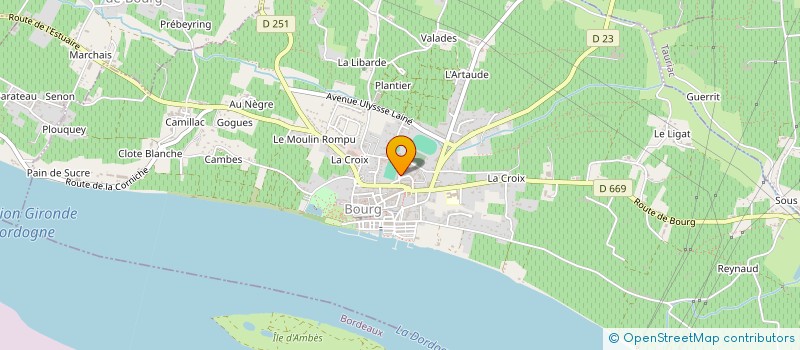 localisation de l'entreprise ASSOCIATION DE PARENTS D'ELEVES DES ECOLES DE BOURG à BOURG