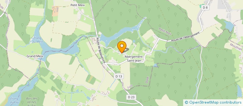 localisation de l'entreprise ASSOCIATION DE PARENTS D'ELEVES DES ECOLES DE CHAUSSIN ASNANS BEAUVOISIN  CHAUSSIN