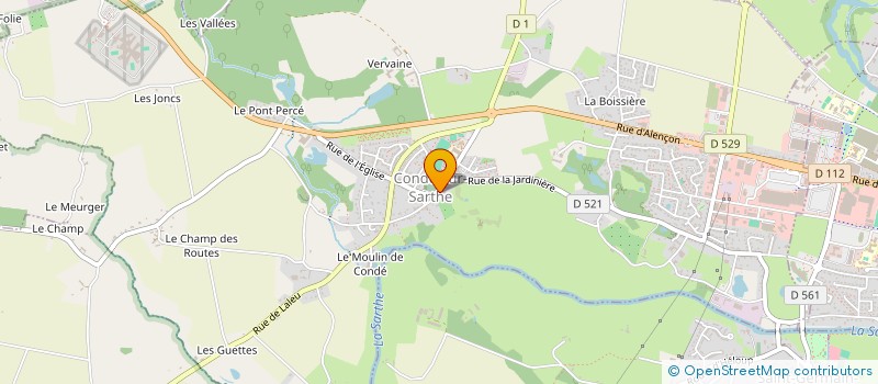 localisation de l'entreprise ASSOCIATION DE PARENTS D'ELEVES DES ECOLES MATERNELLE ET PRIMAIRE DE CONDE-SUR-SARTHE à CONDE-SUR-SARTHE