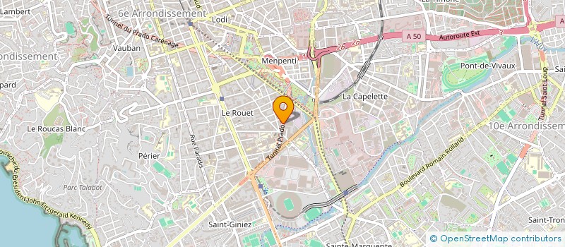 localisation de l'entreprise ASSOCIATION DE PARENTS D ELEVES DES ECOLES MATERNELLE ET PRIMAIRE  RAYMOND TEISSEIRE  MARSEILLE