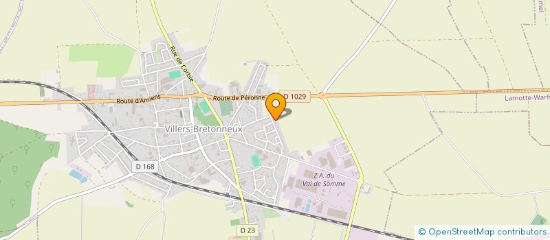 localisation de l'entreprise ASSOCIATION DE PARENTS D'ELEVES DES ECOLES PRIMAIRE ET MATERNELLE DE VILLERS BRETONNEUX à VILLERS-BRETONNEUX