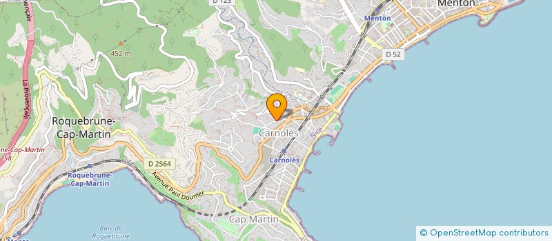 localisation de l'entreprise ASSOCIATION DE PARENTS D ELEVES DES ECOLES PRIMAIRES DE ROQUEBRUNE CAP MARTIN SECTION SKI à ROQUEBRUNE-CAP-MARTIN