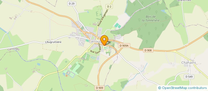 localisation de l'entreprise ASSOCIATION DE PARENTS D'ELEVES DES ECOLES PUBLIQUES DE CARROUGES à CARROUGES