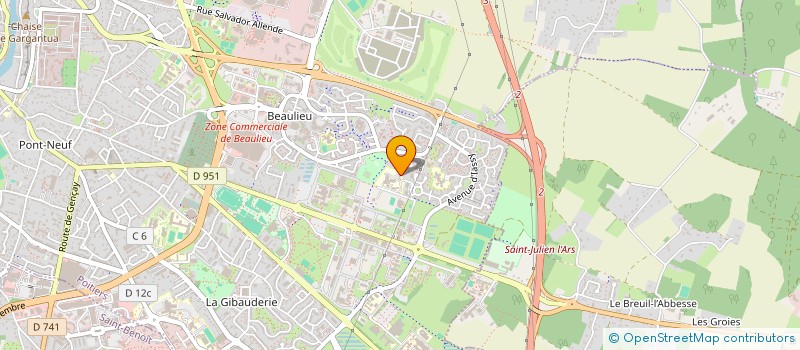 localisation de l'entreprise ASSOCIATION DE PARENTS D'ELEVES DU COLLEGE FRANCE BLOCH SERAZIN à POITIERS