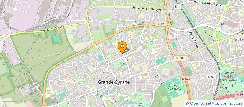 localisation de l'entreprise ASSOCIATION DE PARENTS D'ELEVES DU COLLEGE JULES VERNE  GRANDE-SYNTHE