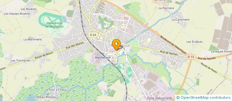 localisation de l'entreprise ASSOCIATION DE PARENTS D'ELEVES DU COLLEGE RAYMOND QUENEAU-CONSEIL LOCAL F.C.P.E  MACHECOUL-SAINT-MEME