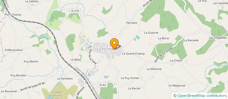 localisation de l'entreprise ASSOCIATION DE PARENTS D'ELEVES DU REGROUPEMENT : LA PORCHERIE/MEILHARDS à LA PORCHERIE