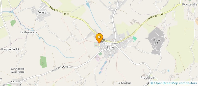 localisation de l'entreprise ASSOCIATION DE PARENTS D'ELEVES DU REGROUPEMENT PEDAGOGIQUE DE SAINT-JEAN-DES-BAISANTS ET ROUXEVILLE  SAINT-JEAN-D'ELLE