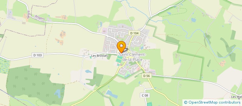 localisation de l'entreprise ASSOCIATION DE PARENTS D'ELEVES - ECOLE ALFRED DE MUSSET SAINT-CLEMENT-DE-LA-PLACE  SAINT-CLEMENT-DE-LA-PLACE