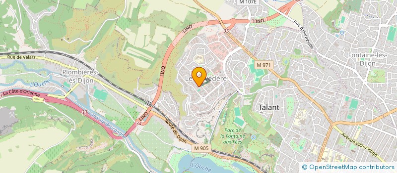 localisation de l'entreprise ASSOCIATION DE PARENTS D'ELEVES ECOLE ELEMENTAIRE TALANT  TALANT