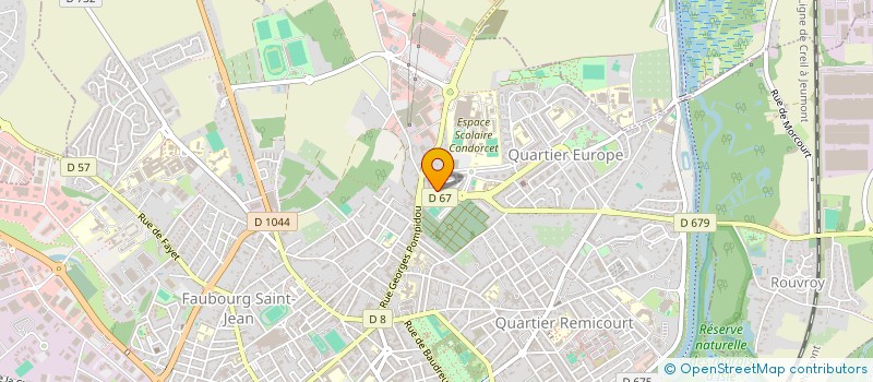 localisation de l'entreprise ASSOCIATION DE PARENTS D ELEVES ELEMENTAIRE R.SCHUMAN à SAINT-QUENTIN