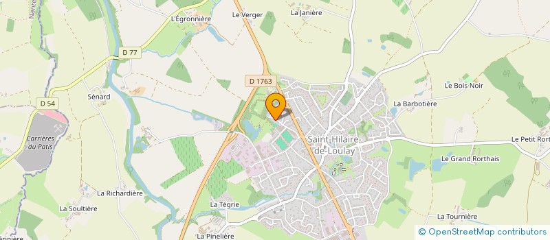 localisation de l'entreprise ASSOCIATION DE PARENTS D'ELEVES ET AMIS DE L'ECOLE LES PETITS CAILLOUX DE SAINT HILAIRE DE LOULAY à MONTAIGU-VENDEE