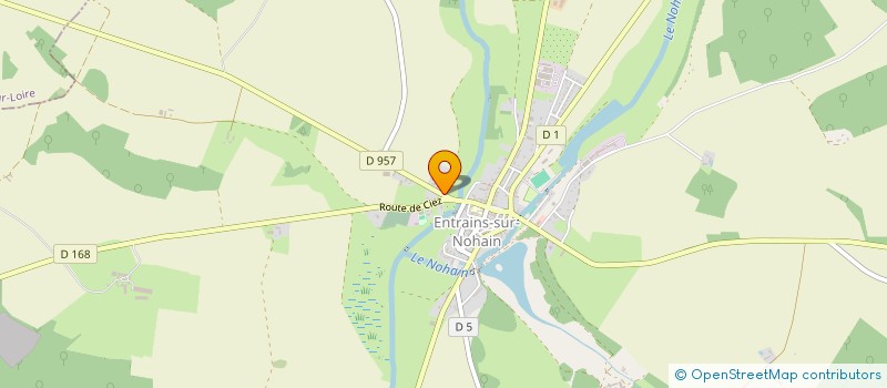 localisation de l'entreprise ASSOCIATION DE PARENTS D'ELEVES ET AMIS DES ECOLES D'ENTRAINS SUR NOHAIN LES LUTINS DU NOHAIN  ENTRAINS-SUR-NOHAIN