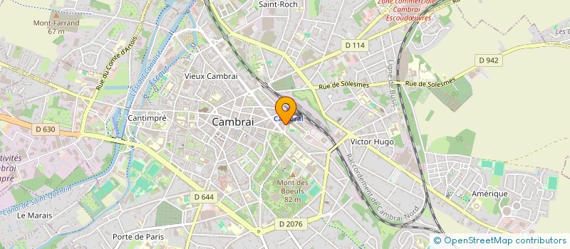 localisation de l'entreprise ASSOCIATION DE PARENTS D'ELEVES FCPE DU COLLEGE ROBERT BADINTER  CAMBRAI