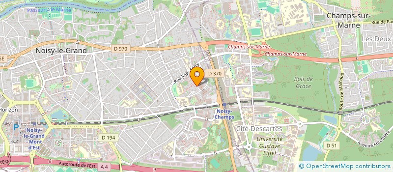 localisation de l'entreprise ASSOCIATION DE PARENTS D'ELEVES GRANDIR AU CHAMPY  NOISY-LE-GRAND