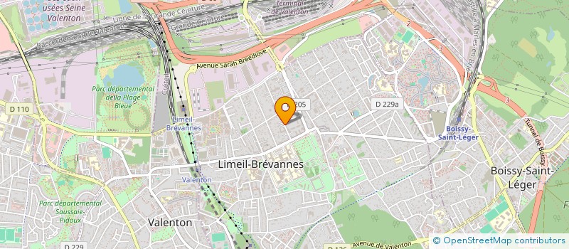 localisation de l'entreprise ASSOCIATION DE PARENTS D'ELEVES INDEPENDANTS  LIMEIL-BREVANNES