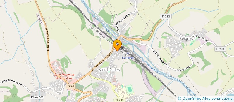 localisation de l'entreprise ASSOCIATION DE PARENTS D'ELEVES LANGRES-MARNE (A.P.E. LANGRES-MARNE) à LANGRES
