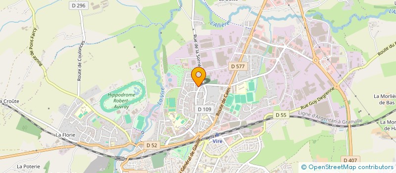 localisation de l'entreprise ASSOCIATION DE PARENTS D'ELEVES LES 2 ETOILES - GROUPE SCOLAIRE MALRAUX - SAINT EXUPERY  VIRE-NORMANDIE