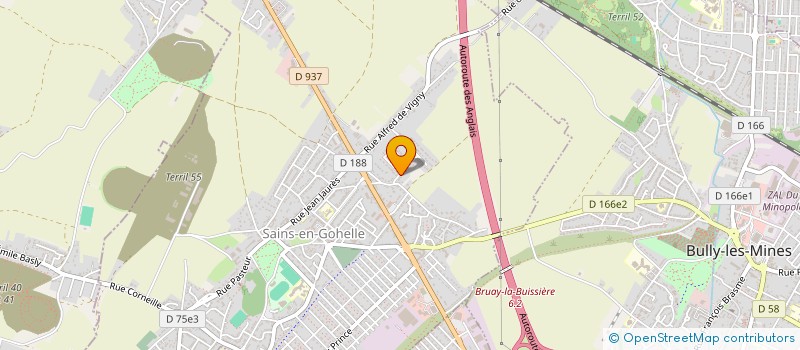 localisation de l'entreprise ASSOCIATION DE PARENTS D'ELEVES 'LES ACTIFS DU COLLEGE' DE JEAN ROSTAND DE SAINS-EN-GOHELLE  SAINS-EN-GOHELLE