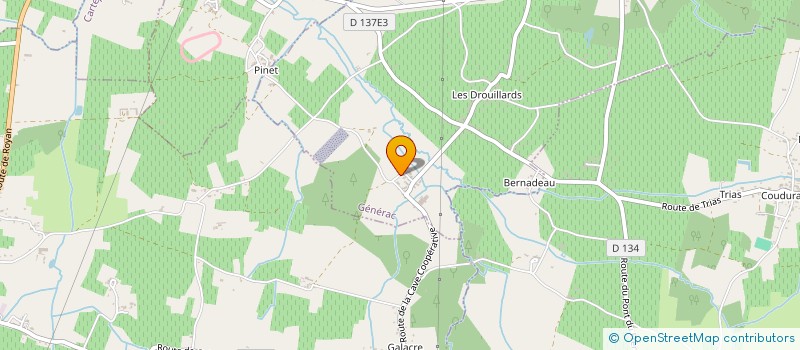 localisation de l'entreprise ASSOCIATION DE PARENTS D'ELEVES LES ENFANTS SA'GE  SAUGON