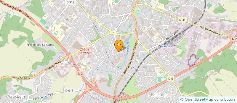 localisation de l'entreprise ASSOCIATION DE PARENTS D'ELEVES LES PETITES POUSSES à SOISSONS