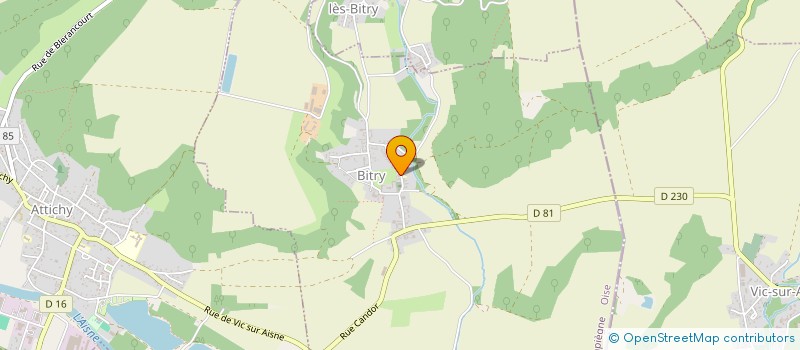 localisation de l'entreprise ASSOCIATION DE PARENTS D'ELEVES LES PETITS MASQUES  BITRY