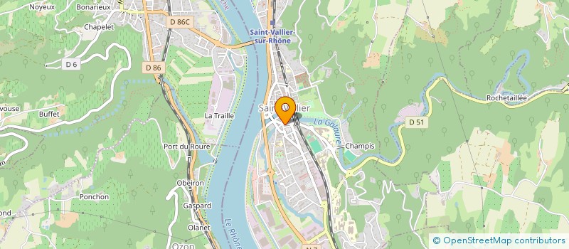 localisation de l'entreprise ASSOCIATION DE PARENTS D ELEVES PIERRE DUMONTEIL  SAINT-VALLIER