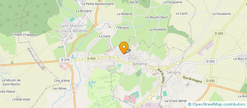 localisation de l'entreprise ASSOCIATION DE PARENTS D'ELEVES PRIVEE MIXTE DE L'ECOLE SAINT MICHEL A BELLEME à BELLEME