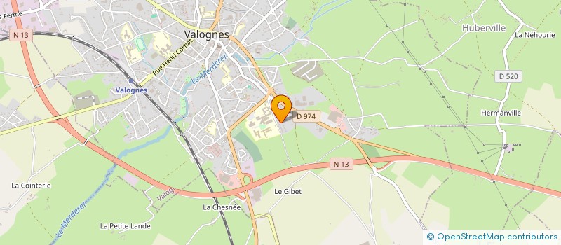 localisation de l'entreprise ASSOCIATION DE PARENTS D'ELEVES QUEVALO  VALOGNES