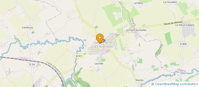 localisation de l'entreprise ASSOCIATION DE PARENTS D'ELEVES ST-PIERRE - CERISY à SAINT-PIERRE-D'ENTREMONT