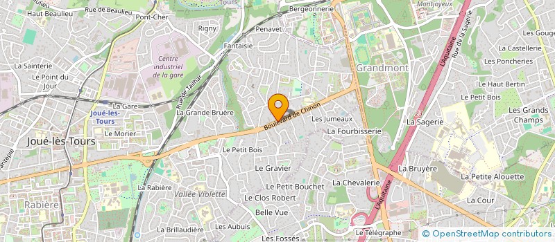 localisation de l'entreprise ASSOCIATION DE PARENTS D'ELEVES TRIB'ALOUETTE à JOUE-LES-TOURS