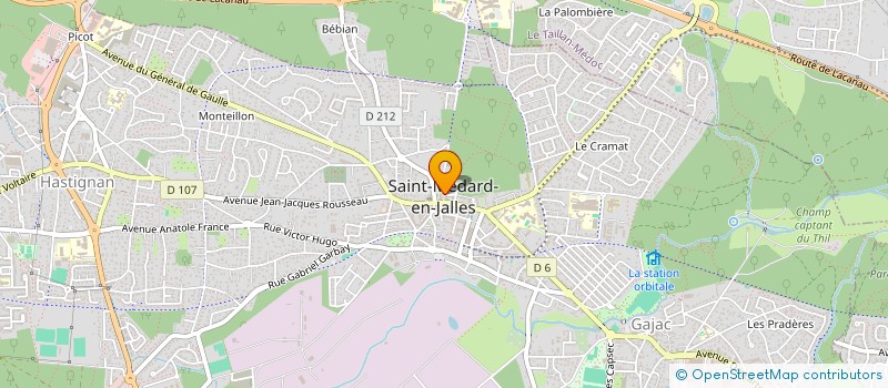 localisation de l'entreprise ASSOCIATION DE PARENTS D'ENFANTS DYSLEXIQUES EN AQUITAINE - APEDYS AQUITAINE à SAINT-MEDARD-EN-JALLES