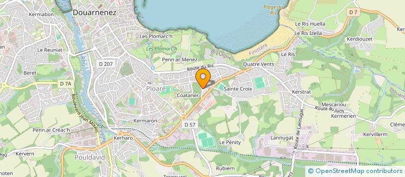 localisation de l'entreprise ASSOCIATION DE PARENTS D'ENFANTS INADAPTES KAN AR MOR à DOUARNENEZ