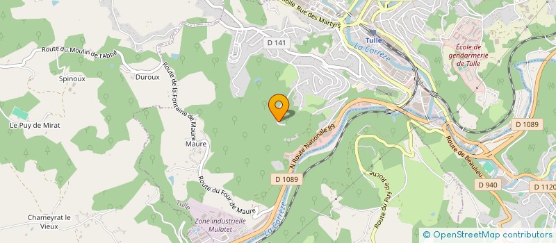 localisation de l'entreprise ASSOCIATION DE PARENTS D'ENFANTS SOURDS - 19  TULLE