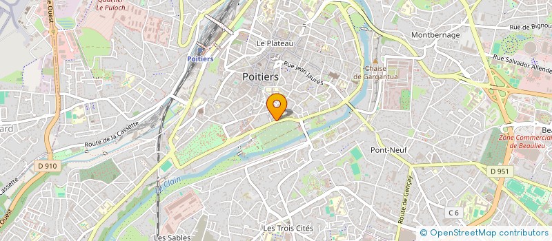 localisation de l'entreprise ASSOCIATION DE PARENTS D'ENFANTS SOURDS 86  POITIERS