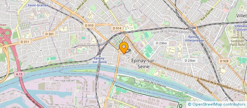 localisation de l'entreprise ASSOCIATION DE PARENTS DE FOOTBALL AMATEUR CONTRE LE RACISME à EPINAY-SUR-SEINE